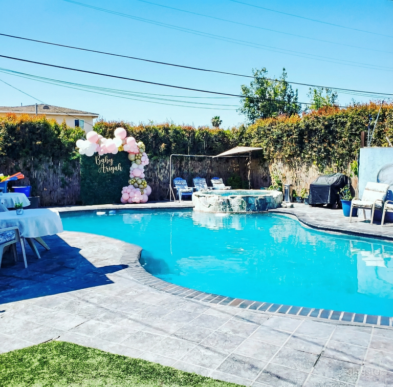  Vibrant Poolside w Cabana Lounge & Private Backyard Oasis 