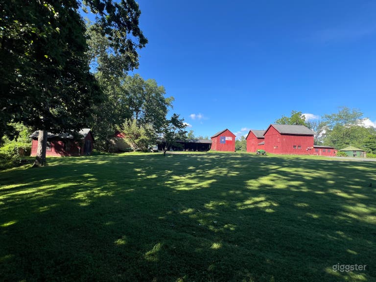  Beautiful 30-acre farm with pond and old barns 