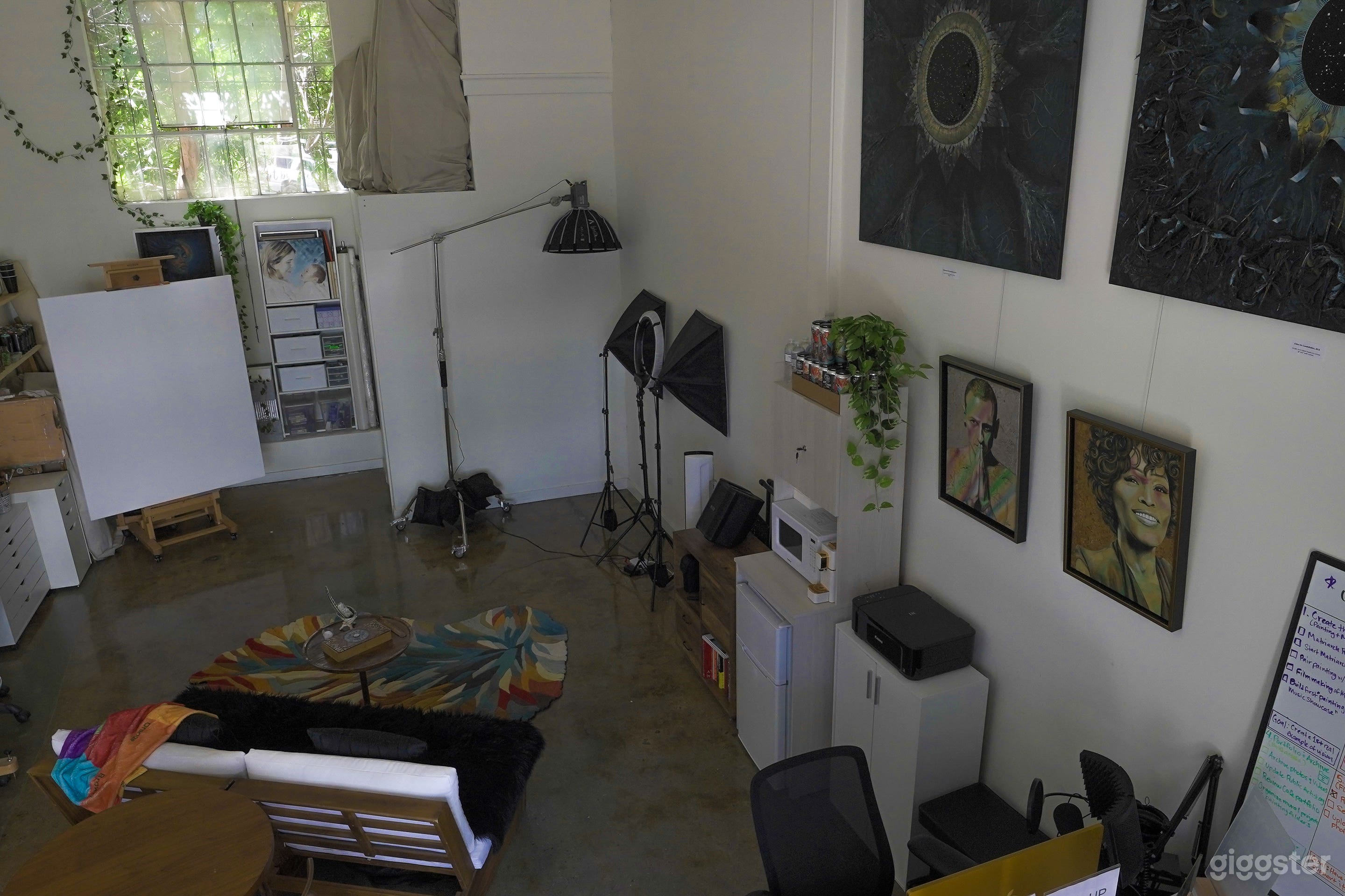 Colorful Artist Studio with Mural Storefront & High Ceilings Photo 3