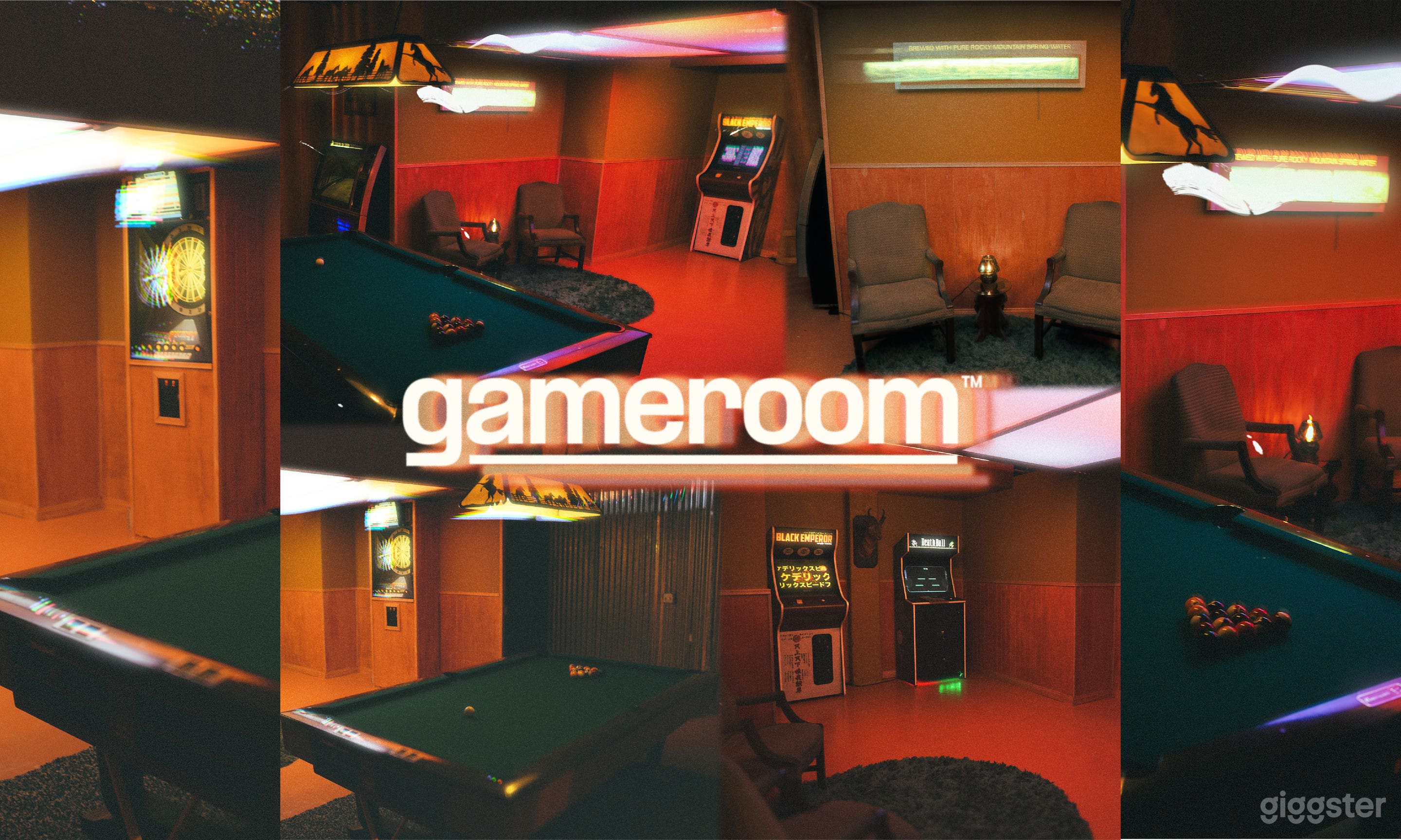 1970s Retro Basement | Arcade, Pool Table, Jukebox, Dart's Photo 1
