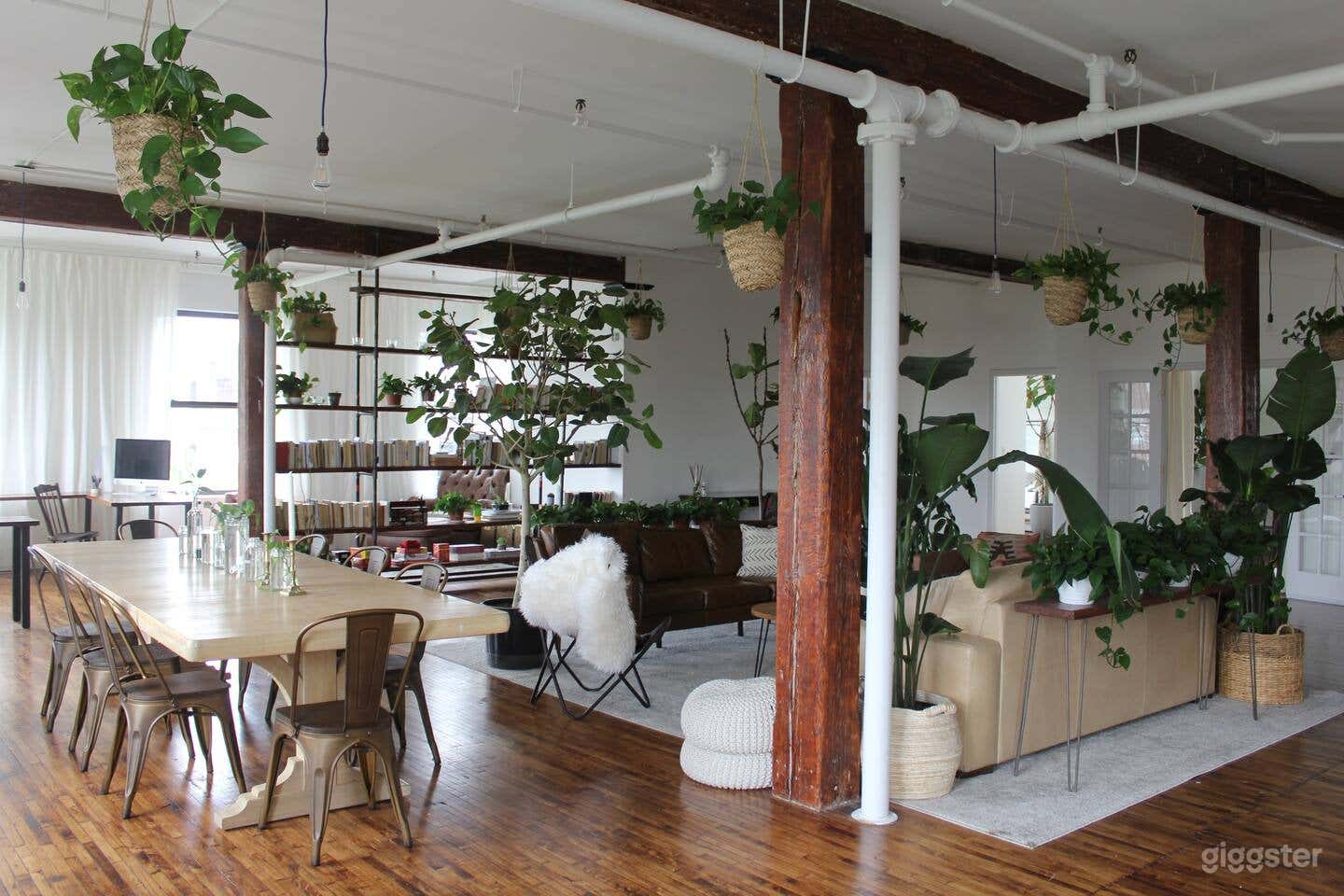 Artist's Sun-Filled Loft with Tons of Plants Photo 1