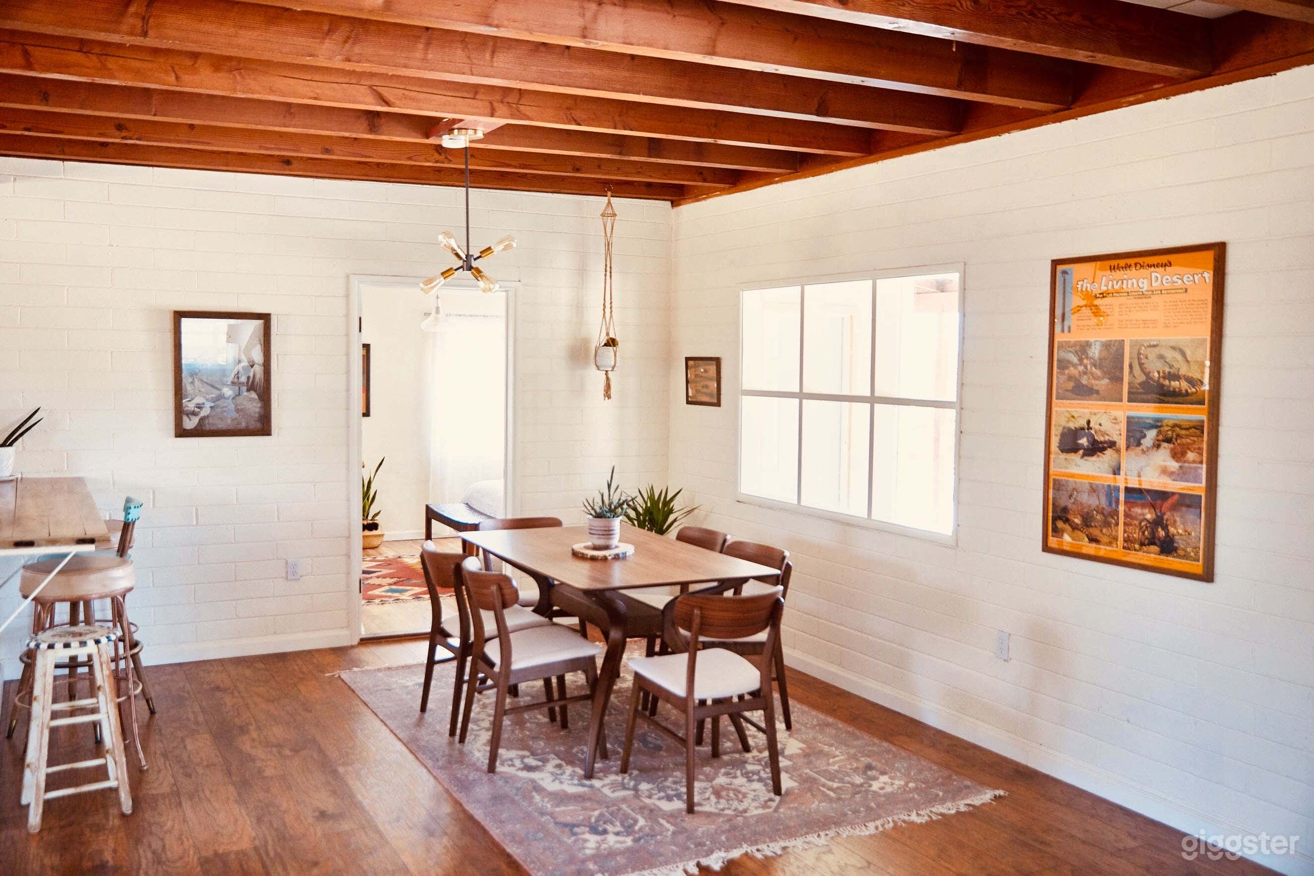 1953 Mid-Century Ranch Brick Cabin w/ Desert Views Photo 2