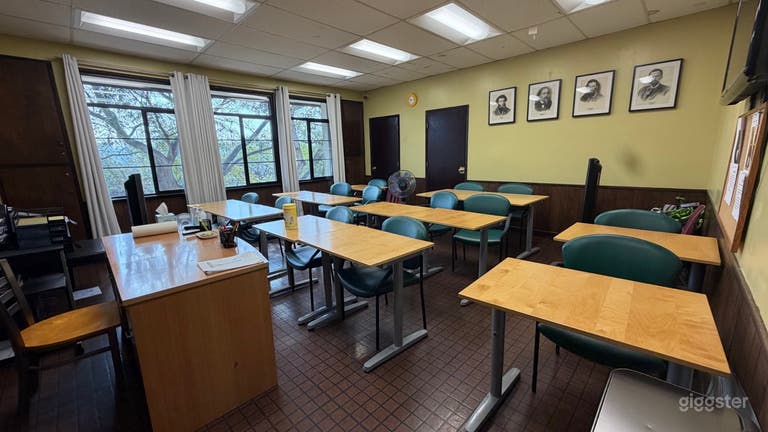  One-of-a-kind vintage private school classrooms 