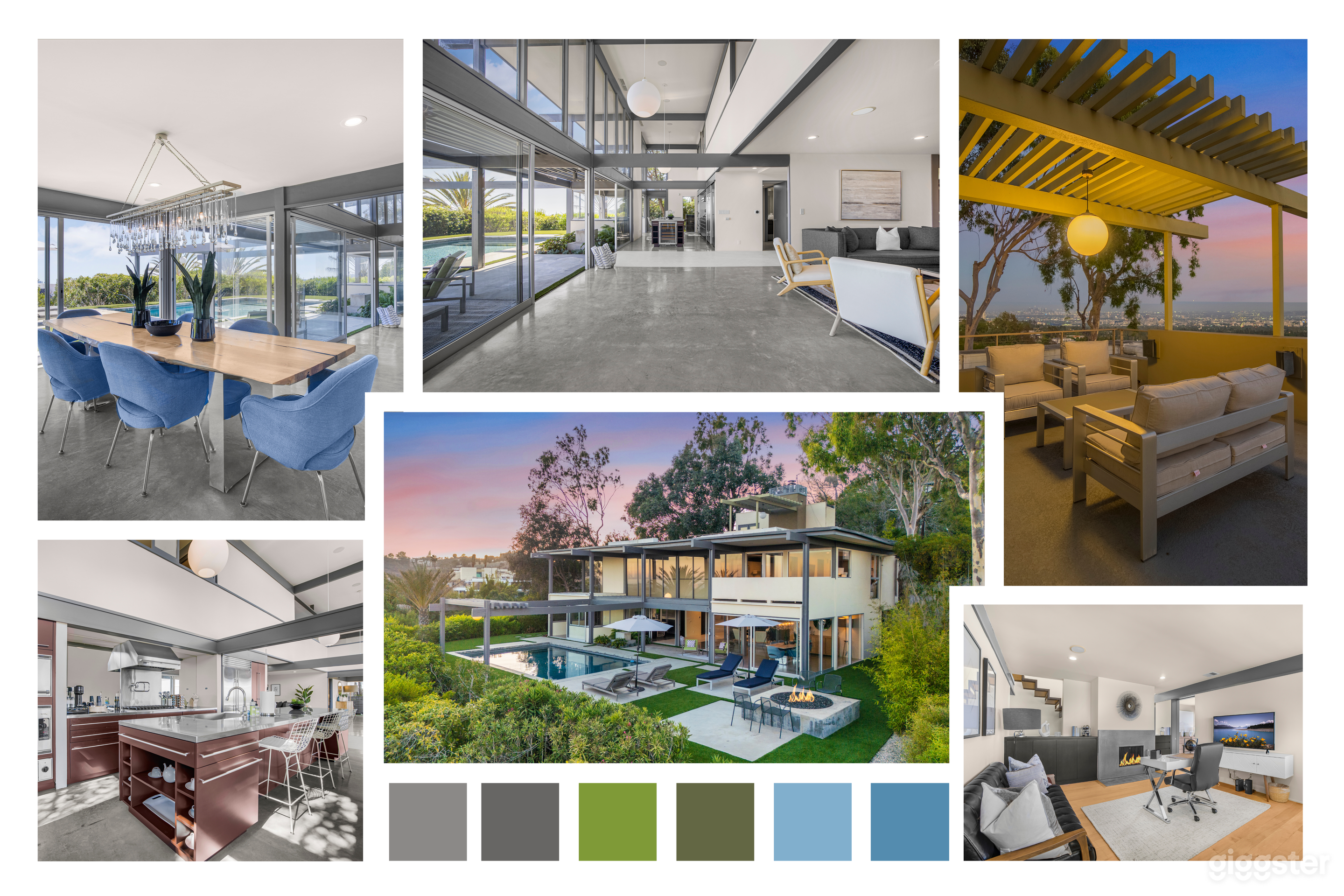 SLEEK ARCHITECTURAL GLASS HOUSE WITH POOL &amp; MID-CENTURY LINE Photo 1