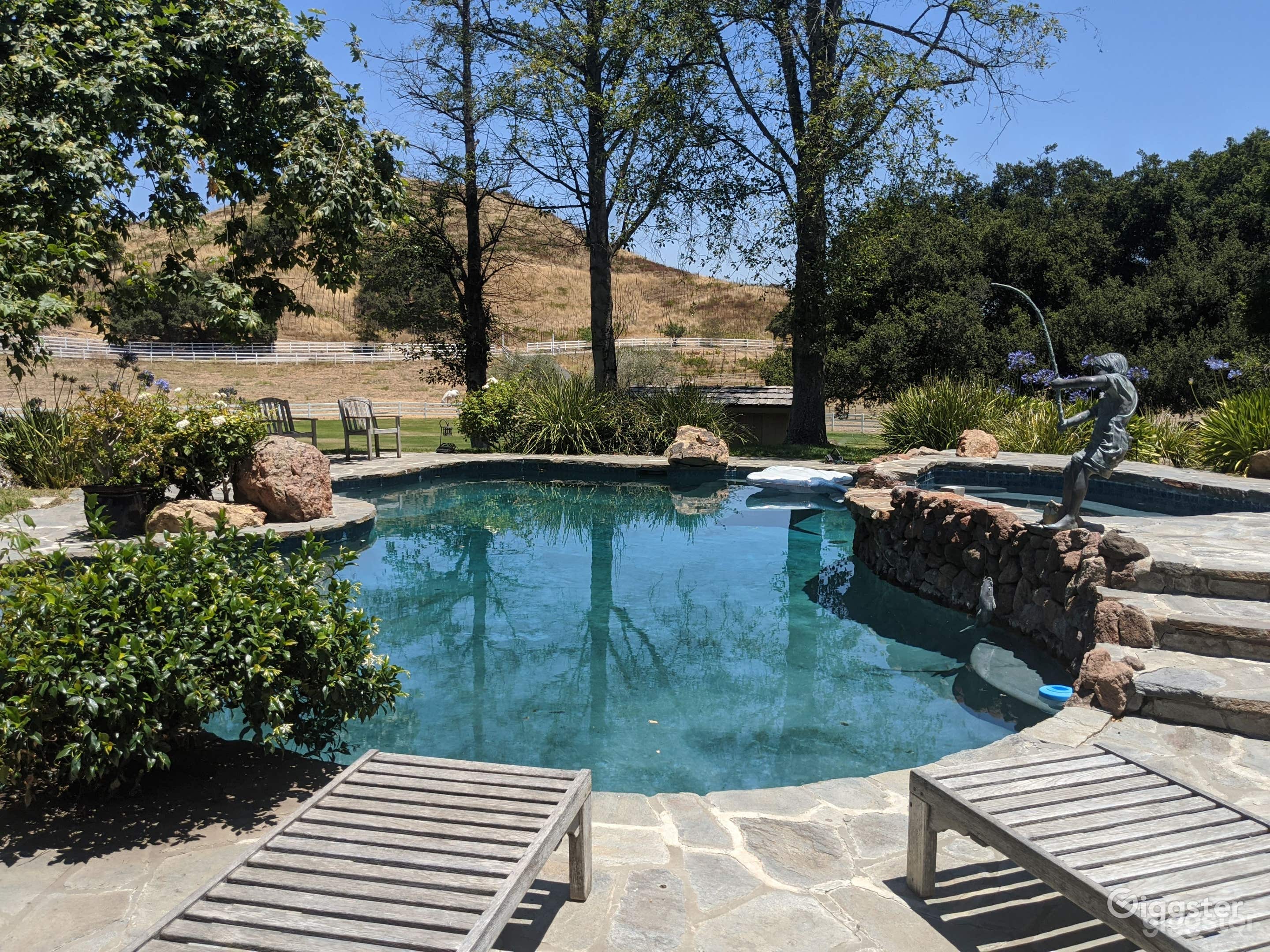 Tropical Pool in Malibu Ranch Photo 4