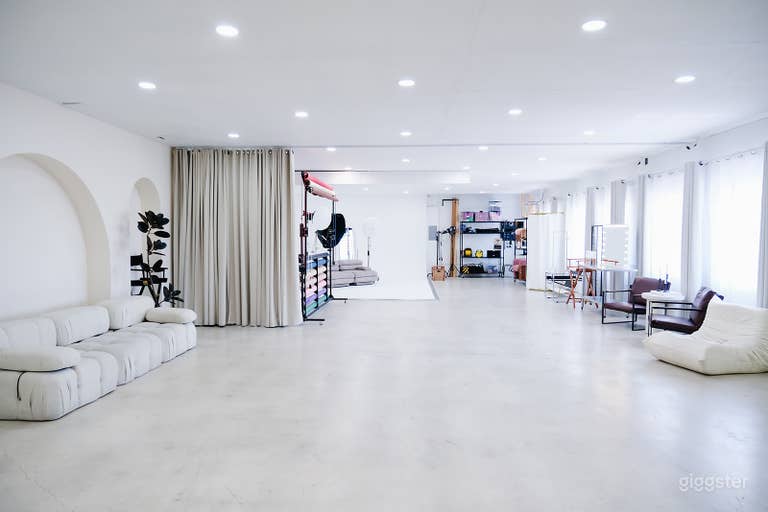  3,000 sq ft Photo Studio w/ Multi-Sets & Cyc Wall 