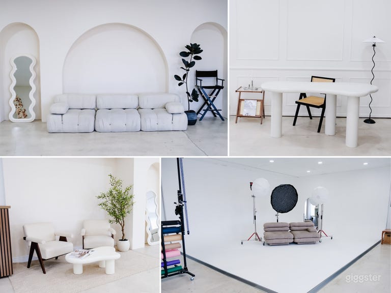  3,000 sq ft Photo Studio w/ Multi-Sets & Cyc Wall 