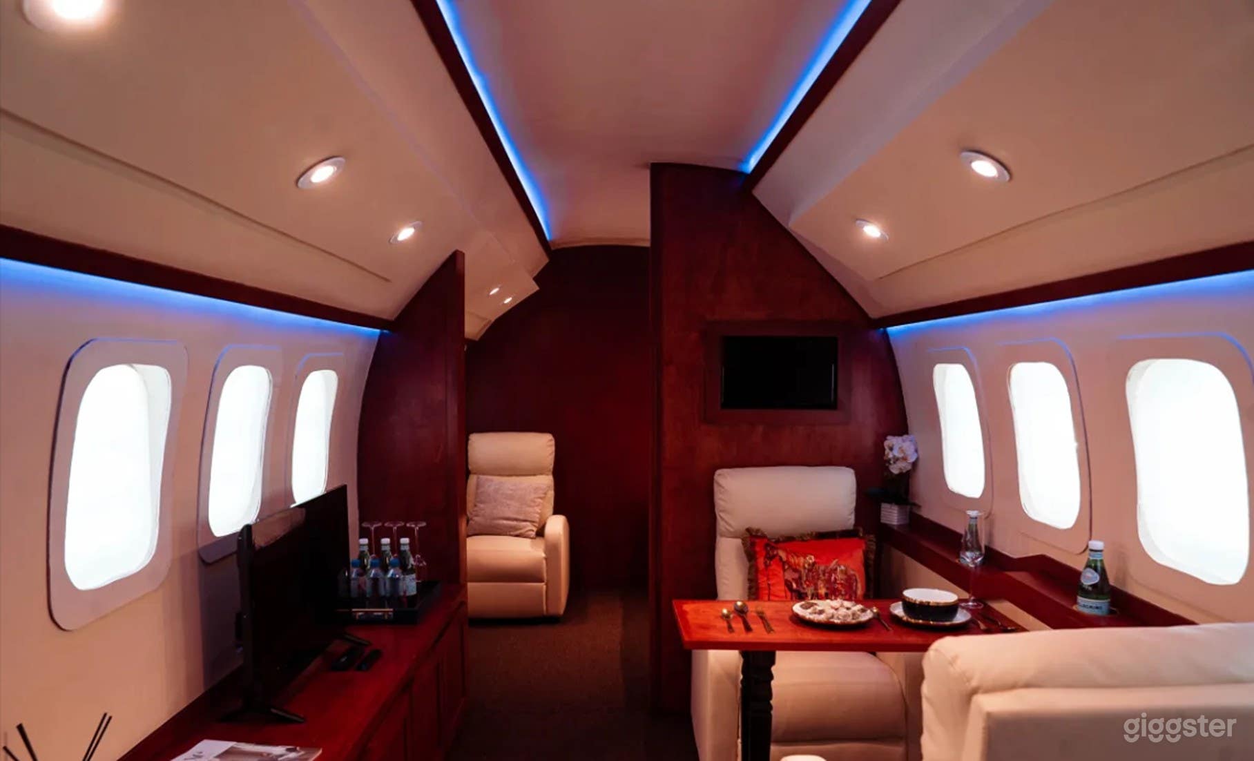 Private Jet Realistic Luxury Set Photo 1