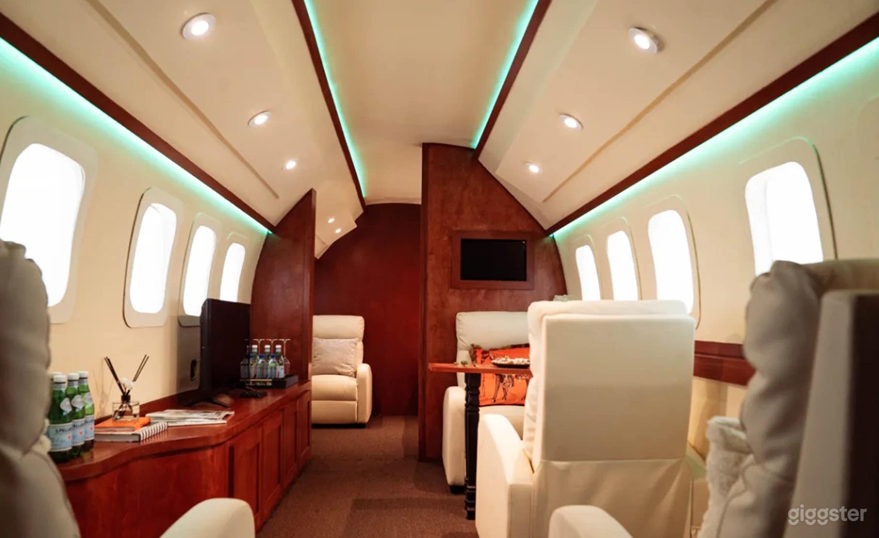 Private Jet Realistic Luxury Set Photo 3