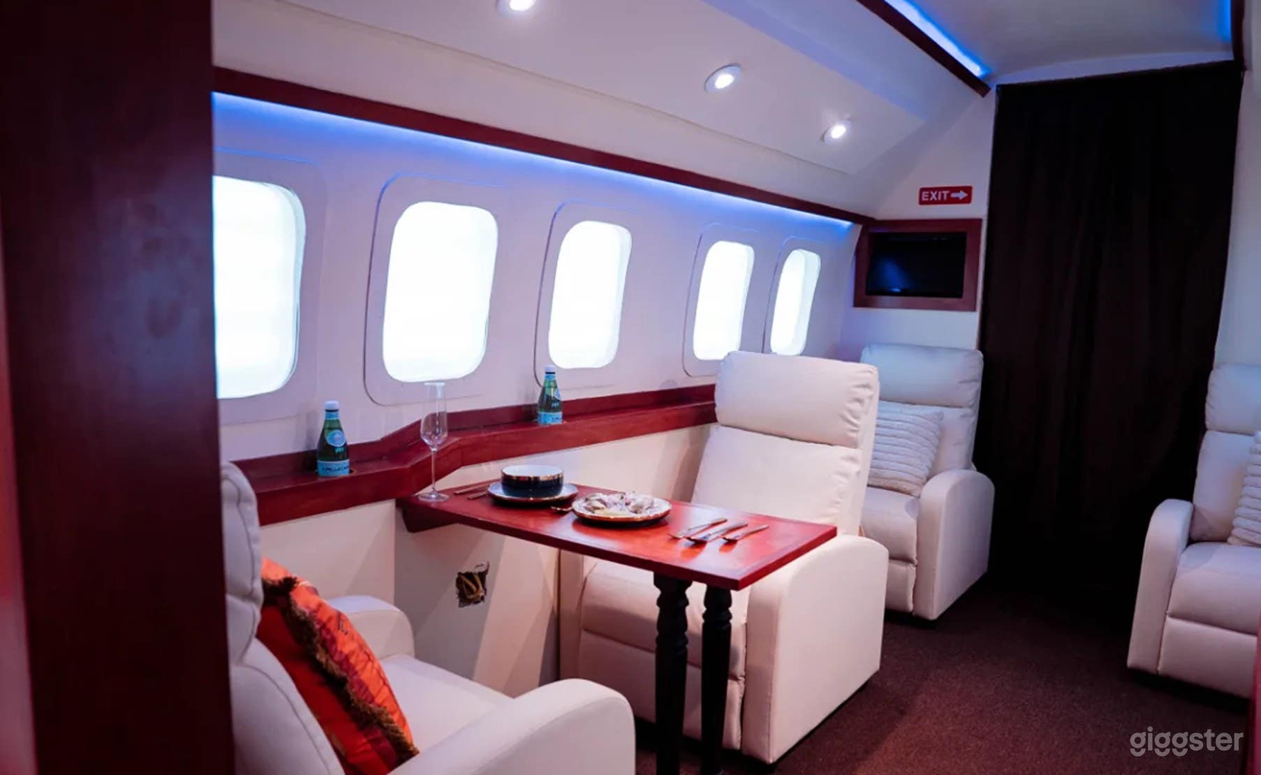 Private Jet Realistic Luxury Set Photo 2