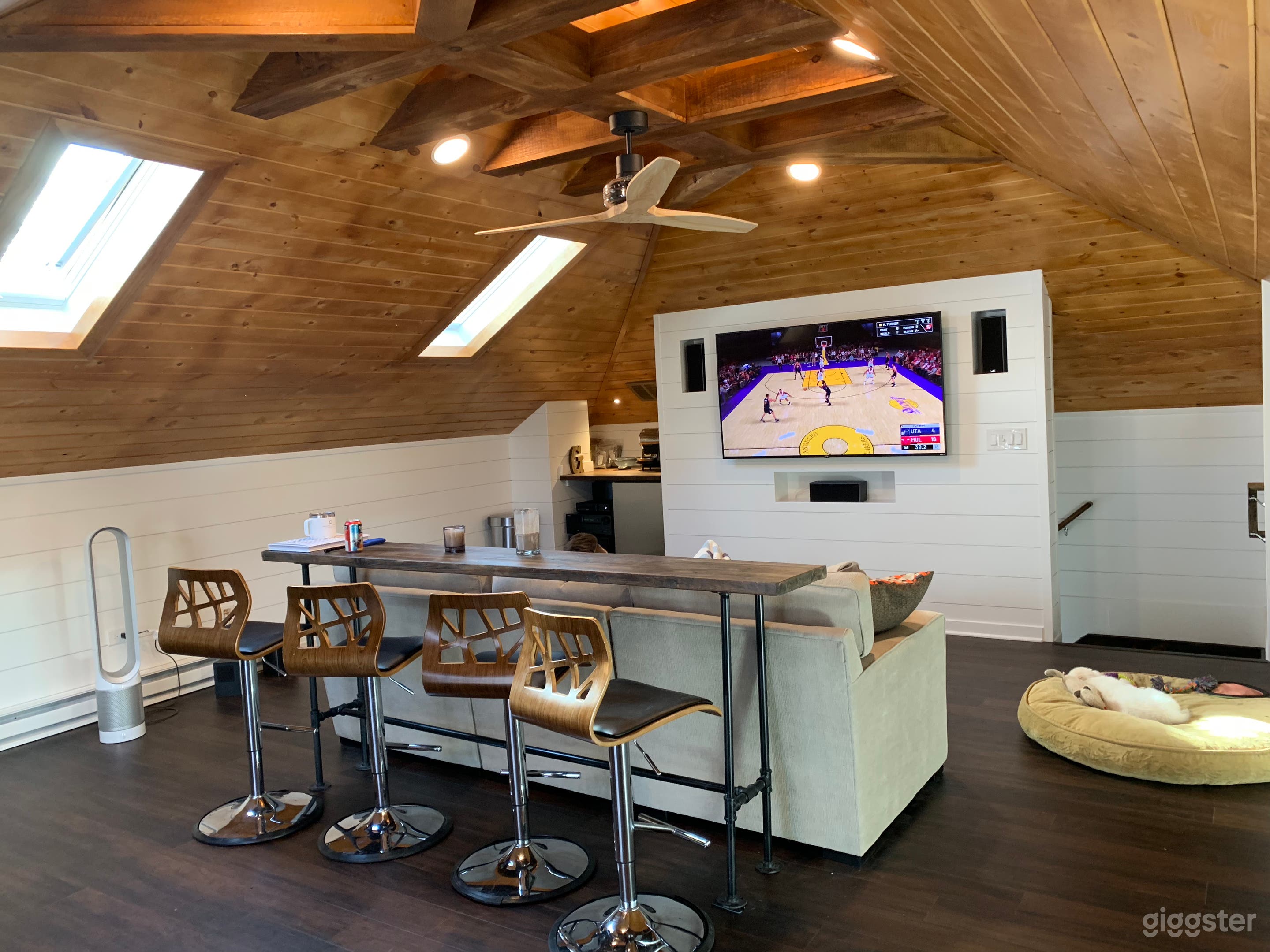 Attic above the detached garage