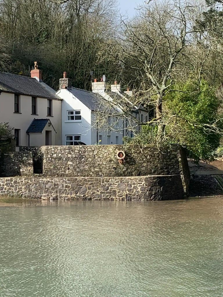  The white building is the property 