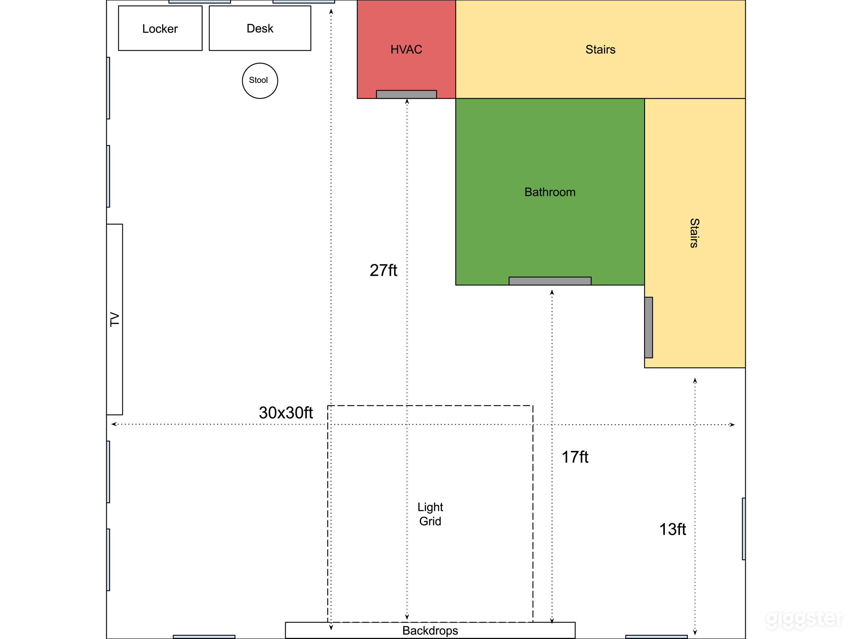 Studio with Open Floor Plan &amp; Natural Light Photo 2