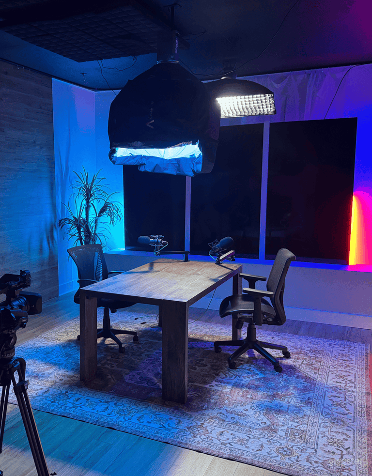  Turnkey, quality podcast / video studio + crew  