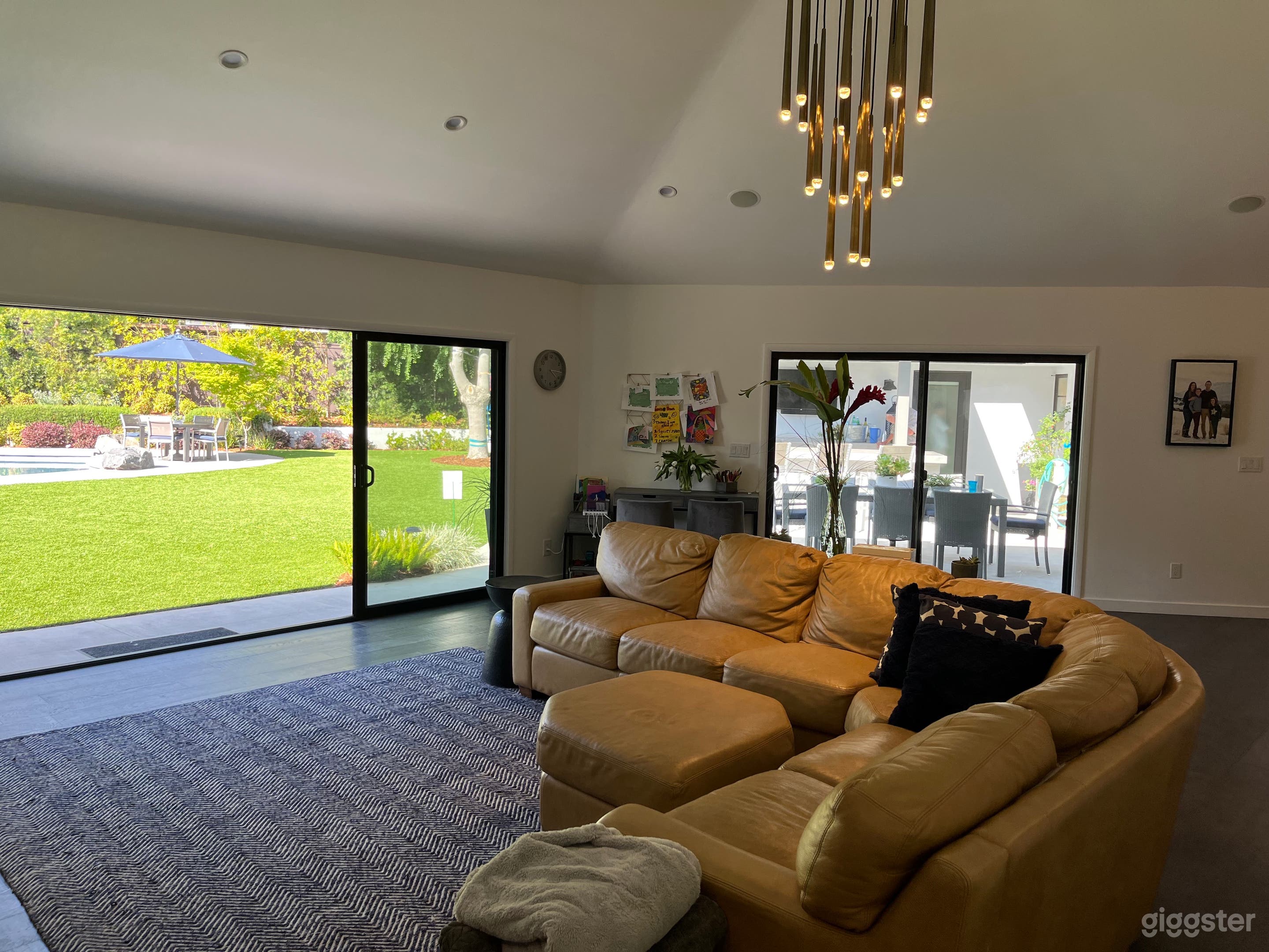 Family Room with indoor/outdoor living to back yard