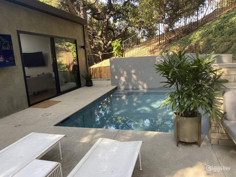  Backyard pool west view 