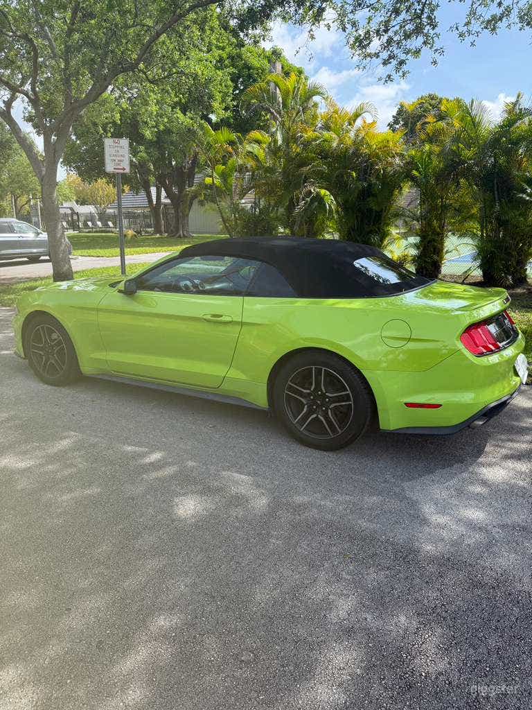  Spazio Mobile Mustang Verde Vibrante per Servizi Fotografici 