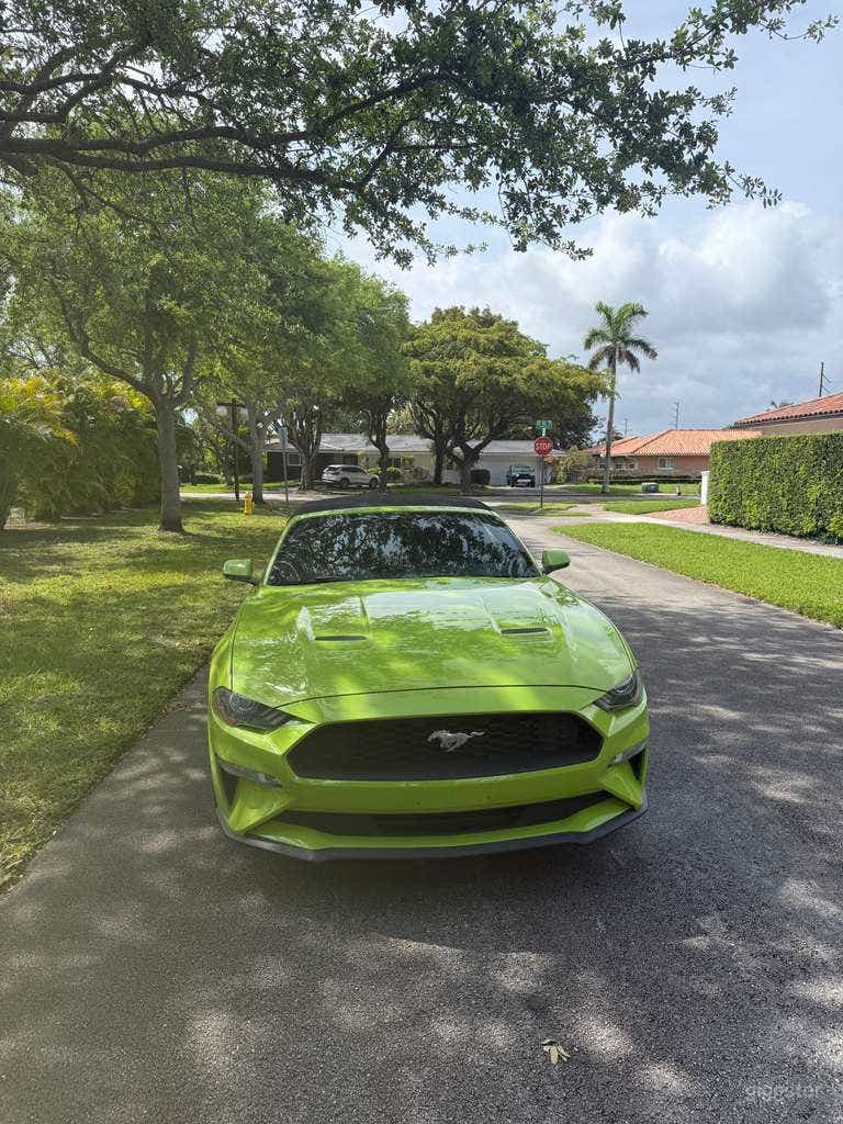  Spazio Mobile Mustang Verde Vibrante per Servizi Fotografici 