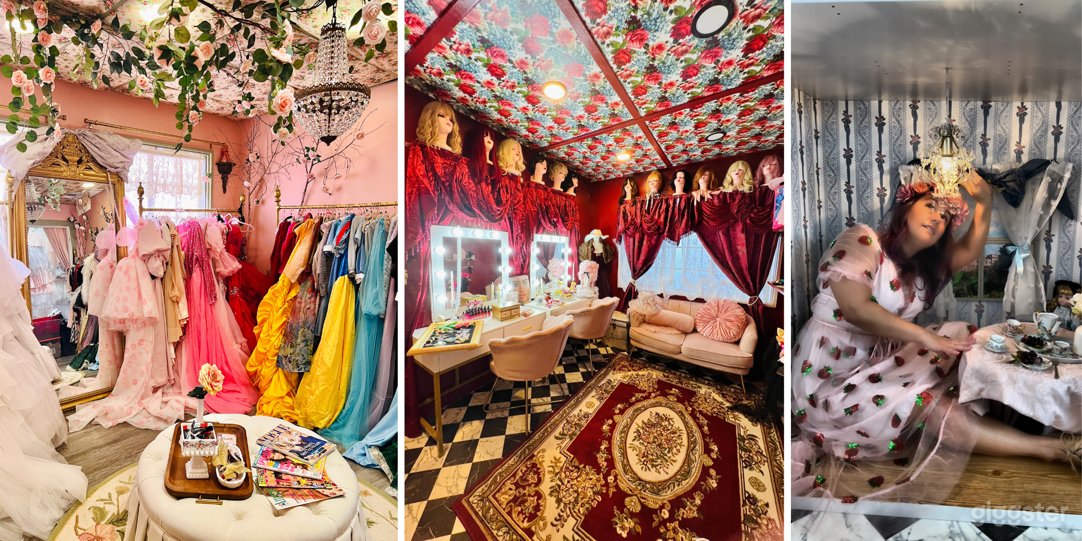 Costume Room, Bourdoir, Theater Photo Studio, Narnia Wardrobe, Alice in Wonderland Shadow Box