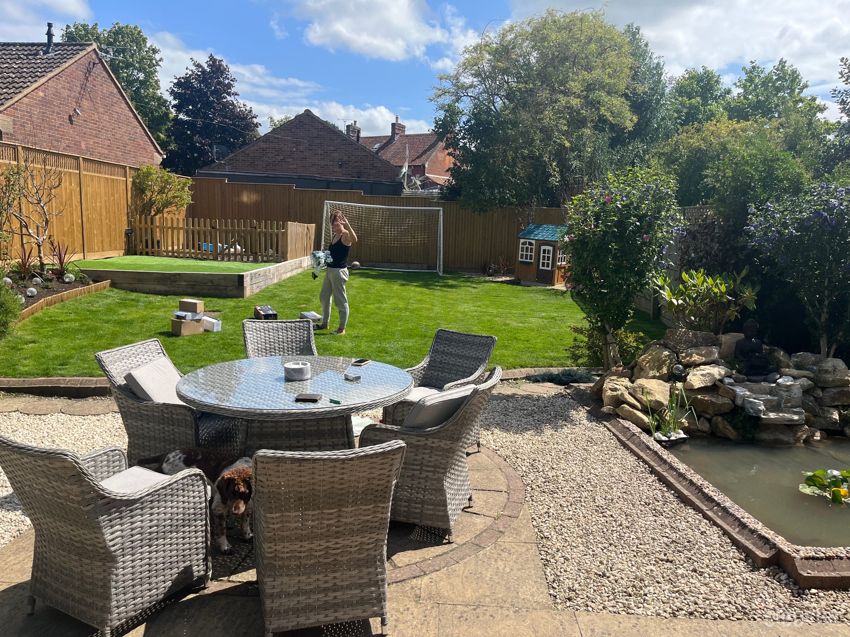 Detached typical British outdoor Garage Photo 2