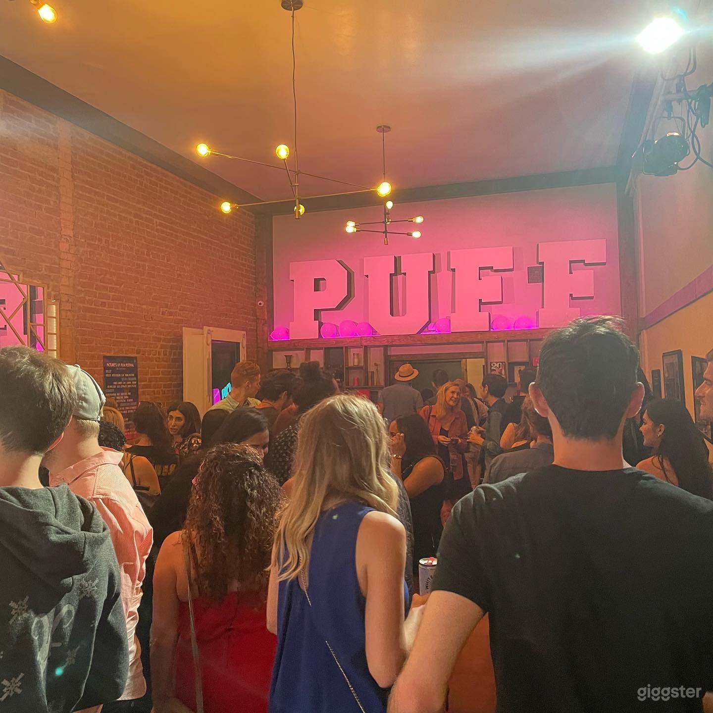 Large beer and wine lounge for events, filming, and staging.