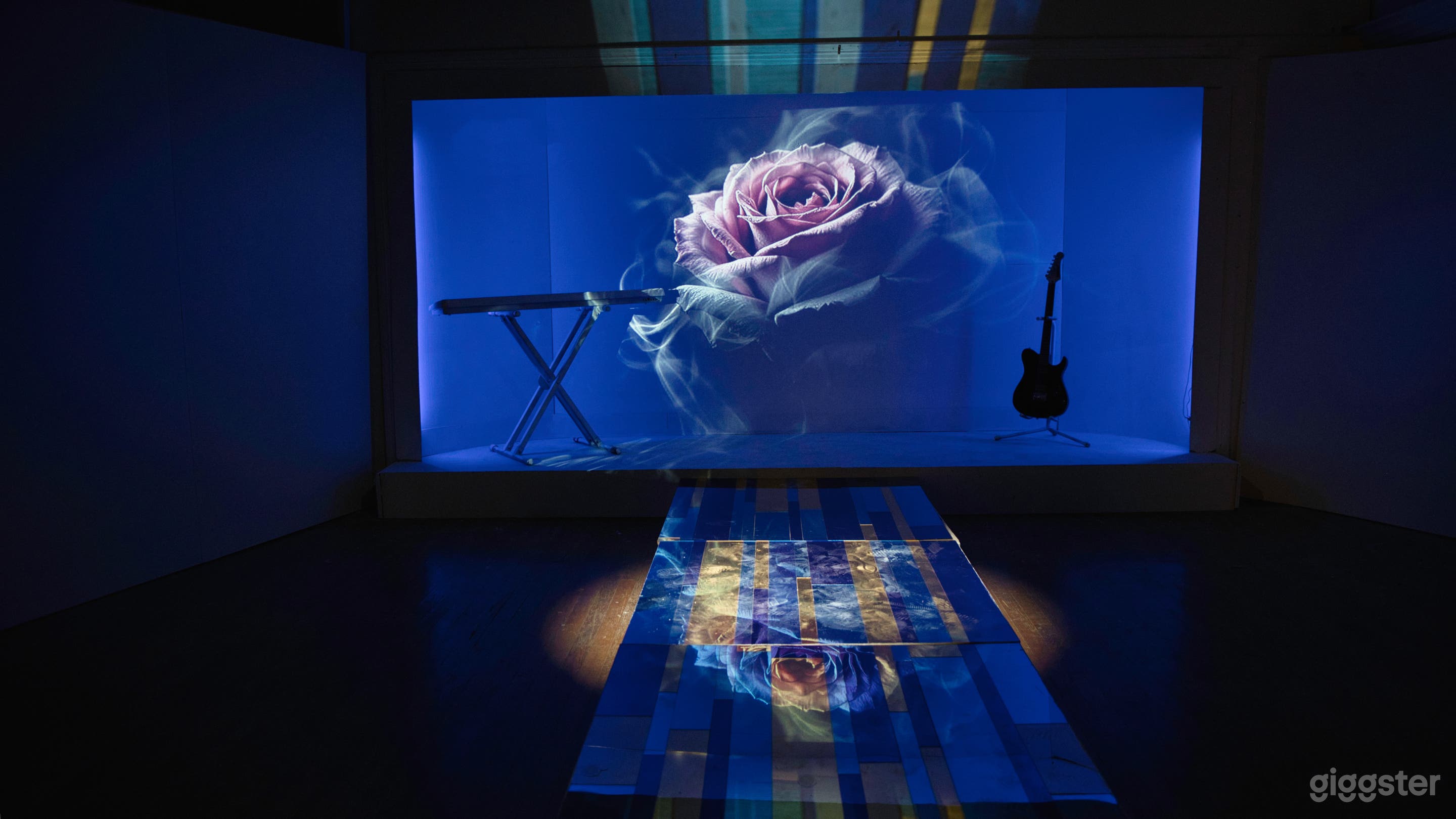 Stage with Projector Backdrops