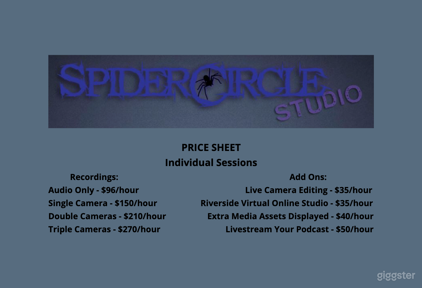 Price Sheet