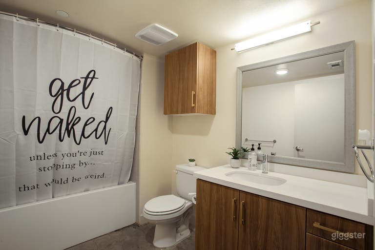  Bathroom with huge Mirror 