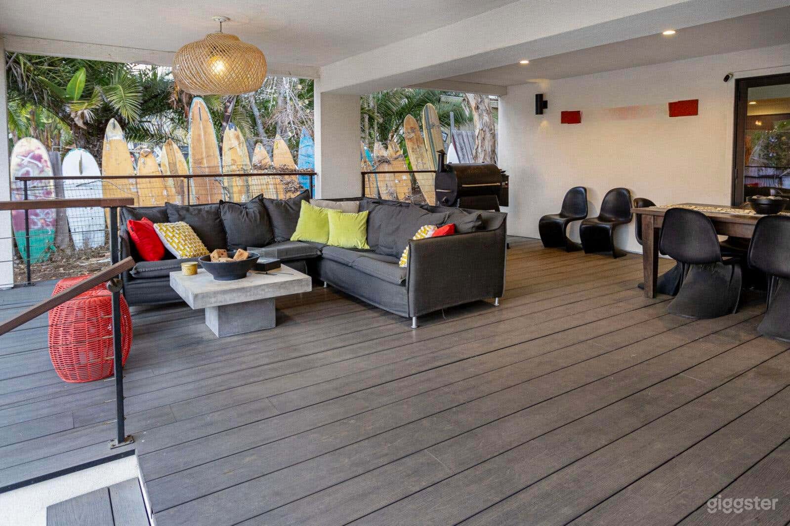 Expansive Farmhouse-Style Backyard with Pool Photo 4