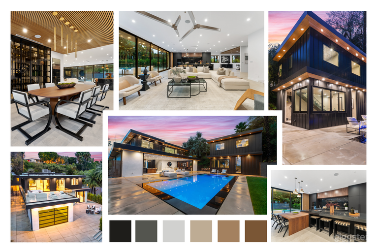  ARCHITECTURAL MASTERPIECE W/POOL, PALM VIEWS & BLACK ACCENTS 