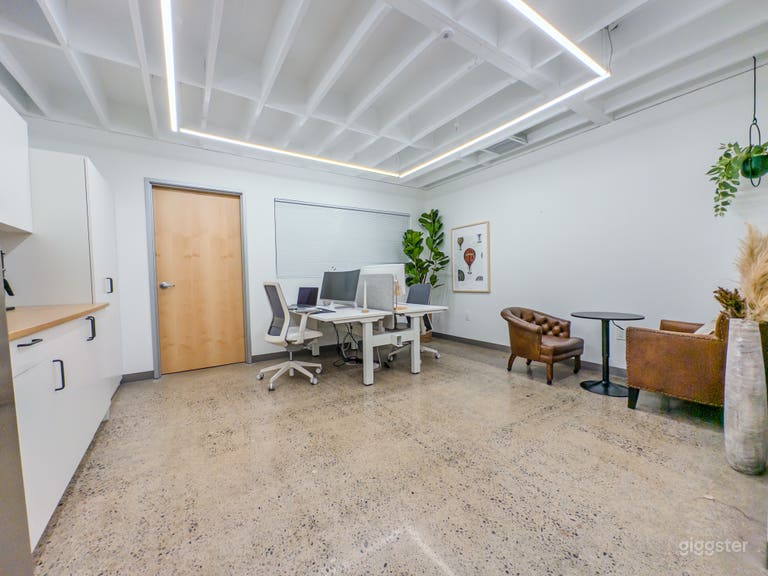  2 Offices - 3 Desks, AC, Refrigerator, break room! 