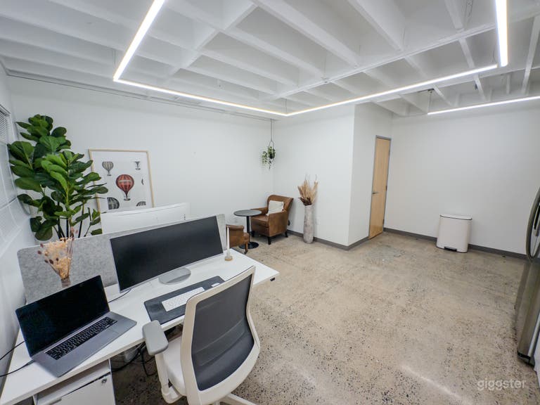  2 Offices - 3 Desks, AC, Refrigerator, break room! 