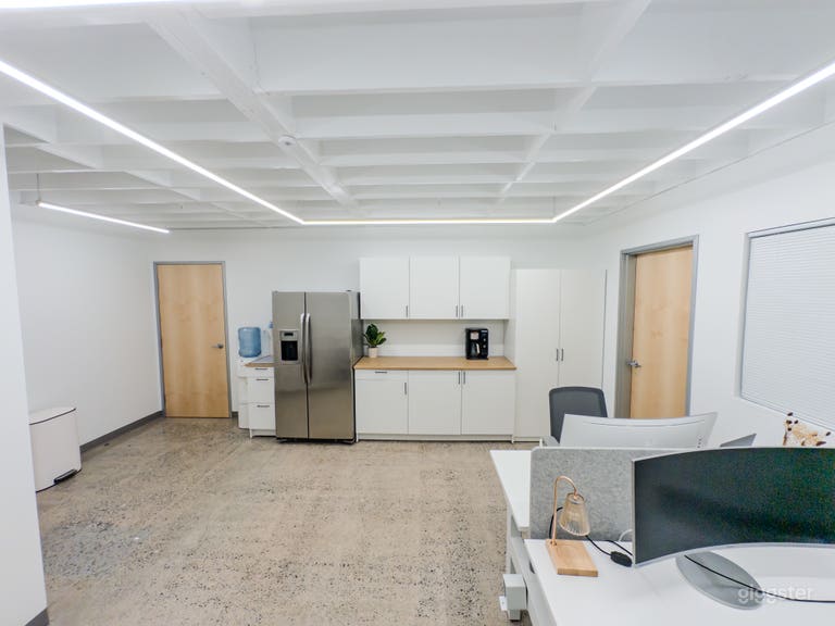  2 Offices - 3 Desks, AC, Refrigerator, break room! 