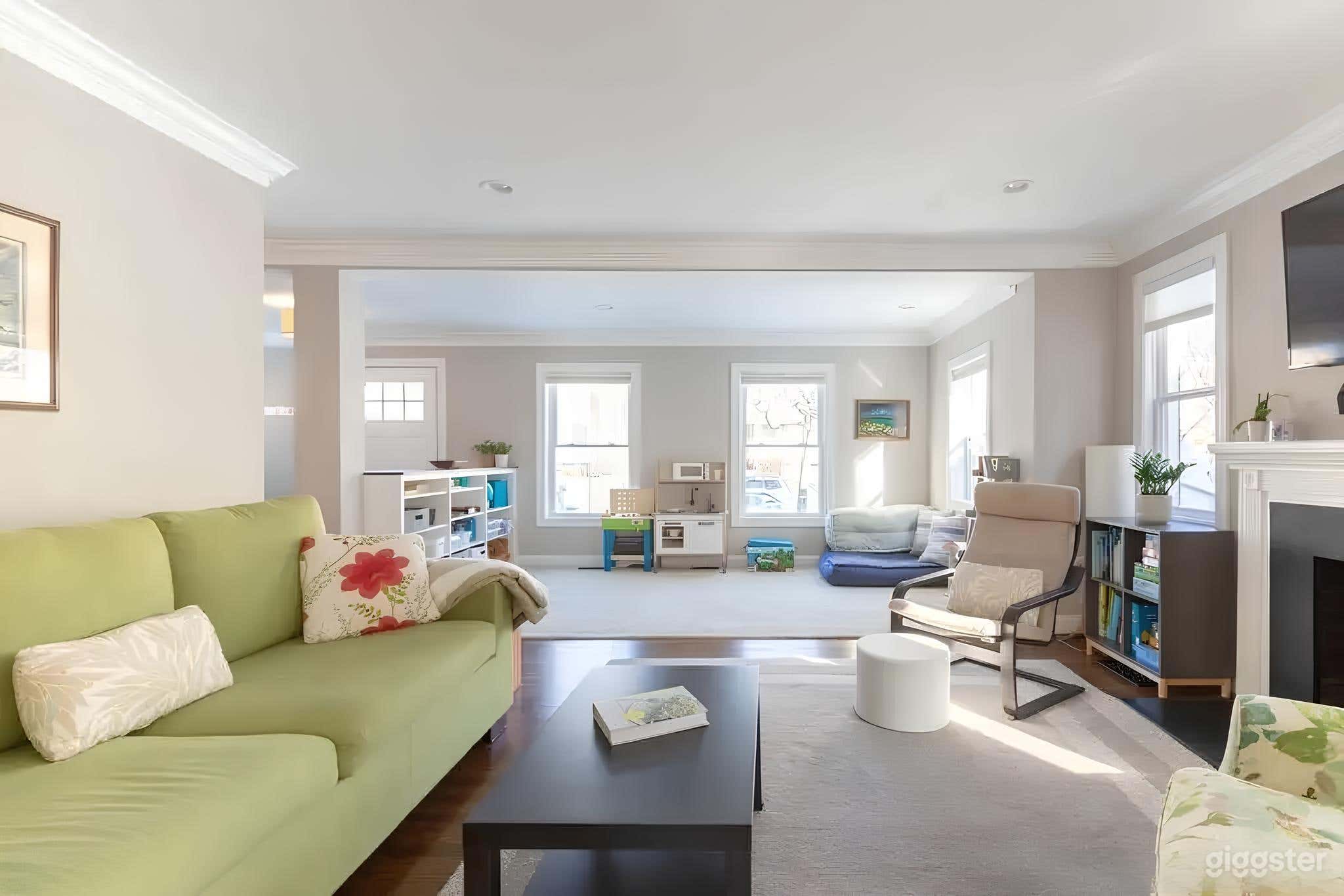 Brick colonial home on a leafy Street Photo 2