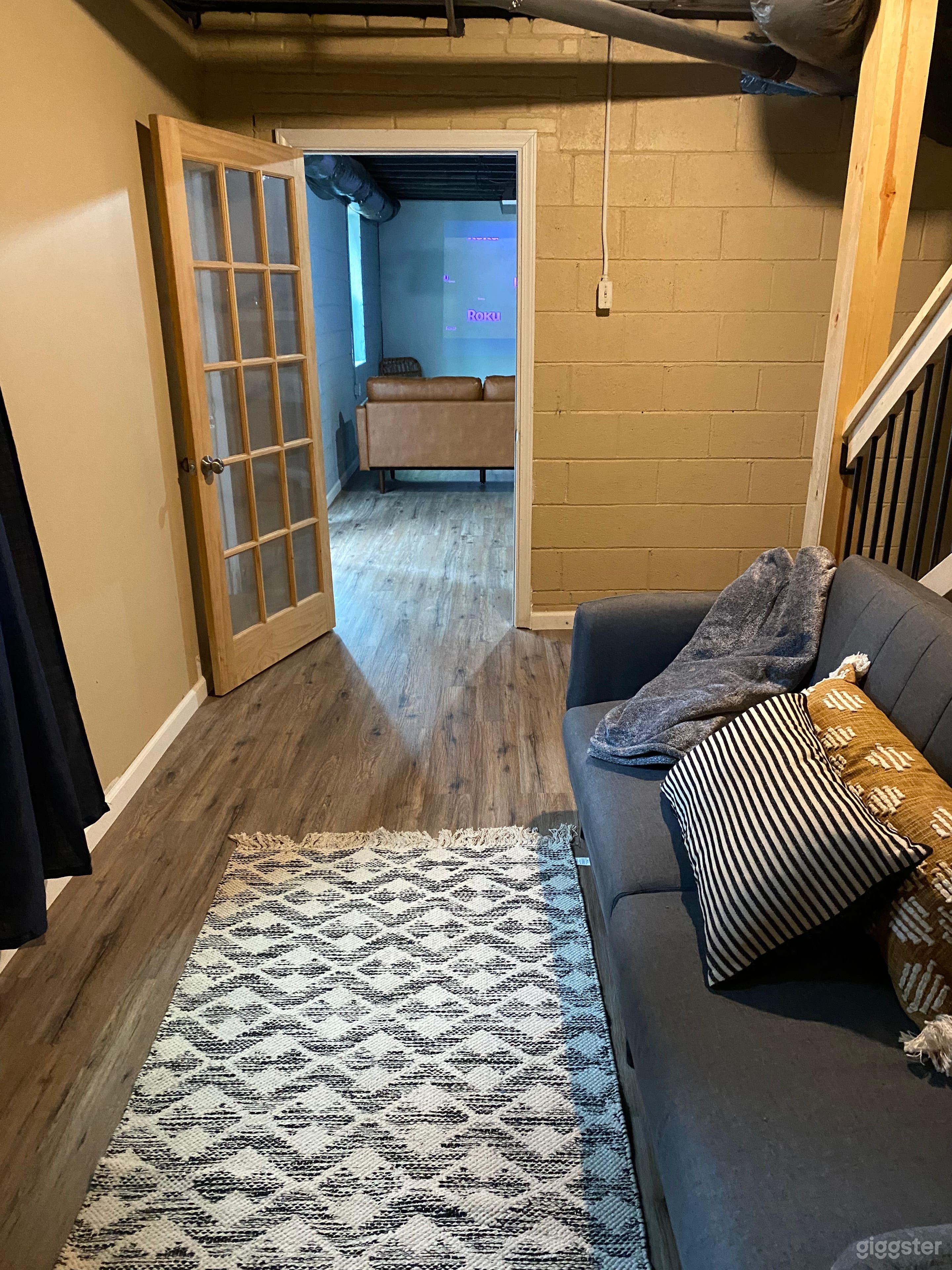 Basement seating area