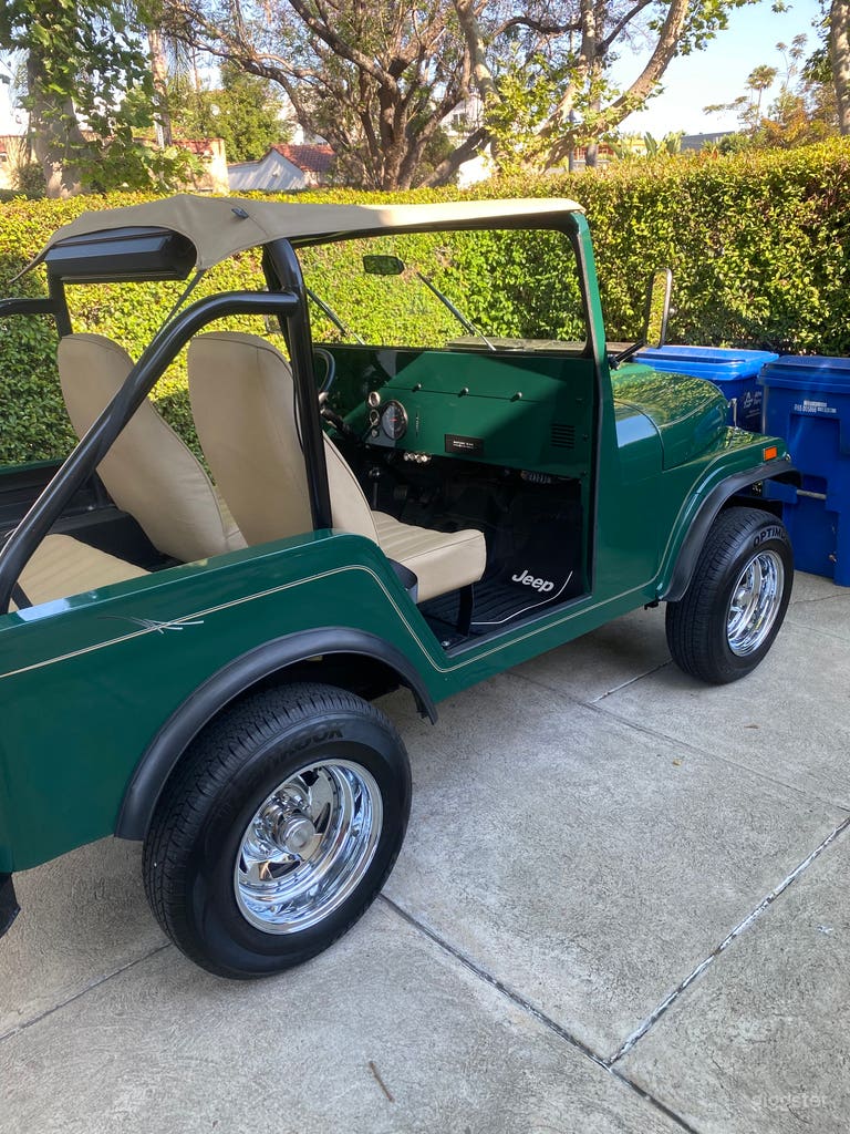  Jeep DJ5 Safari Kar Beach Cruiser verde de 1975 