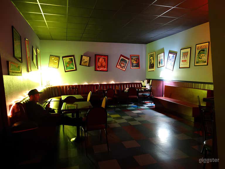  The back lounge features Frank Kozik posters and photographs by Peter Ellenby. 