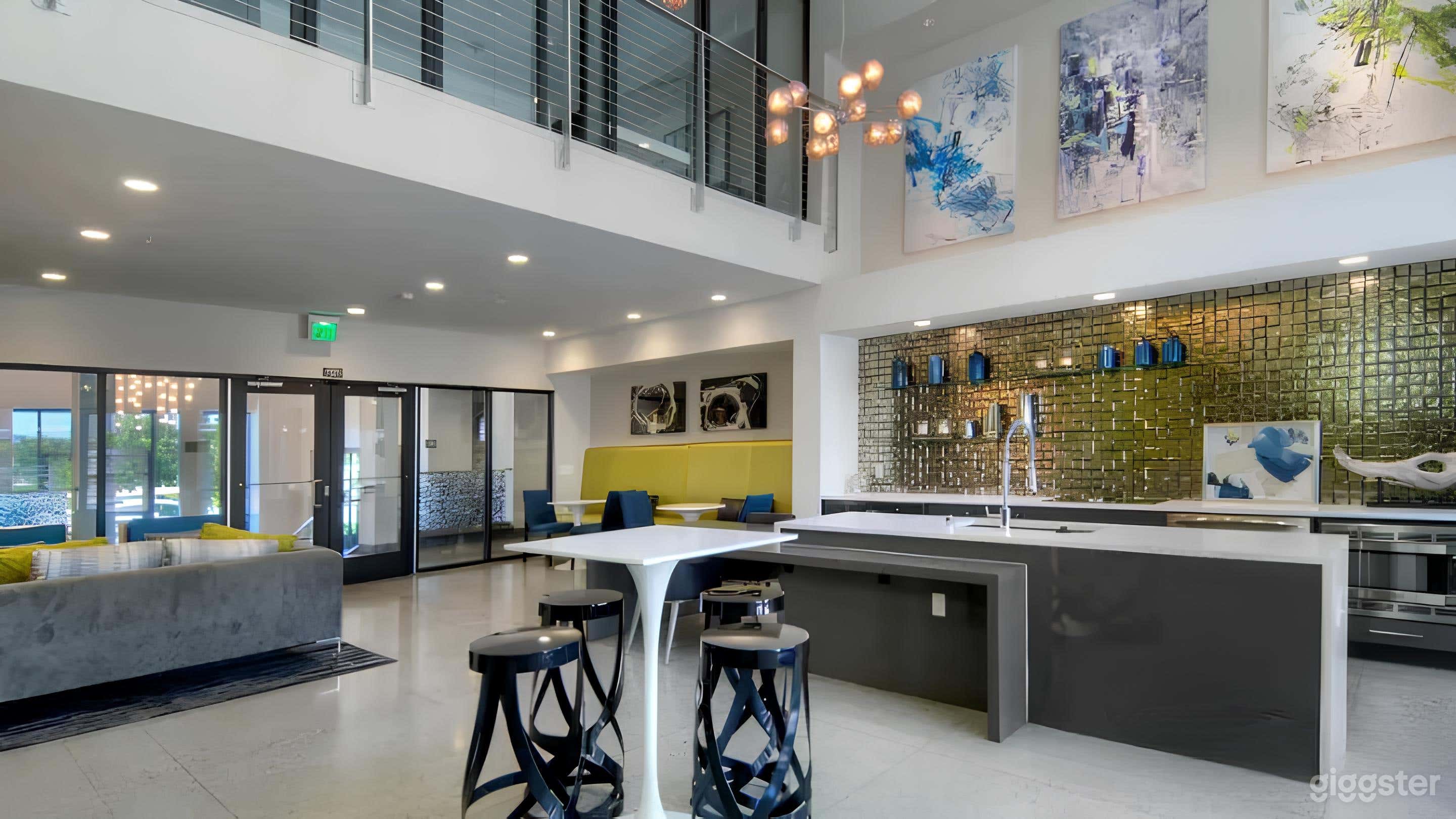 Chic, Fun Clubroom for Events w/ Kitchen & Shuffleboard Photo 1