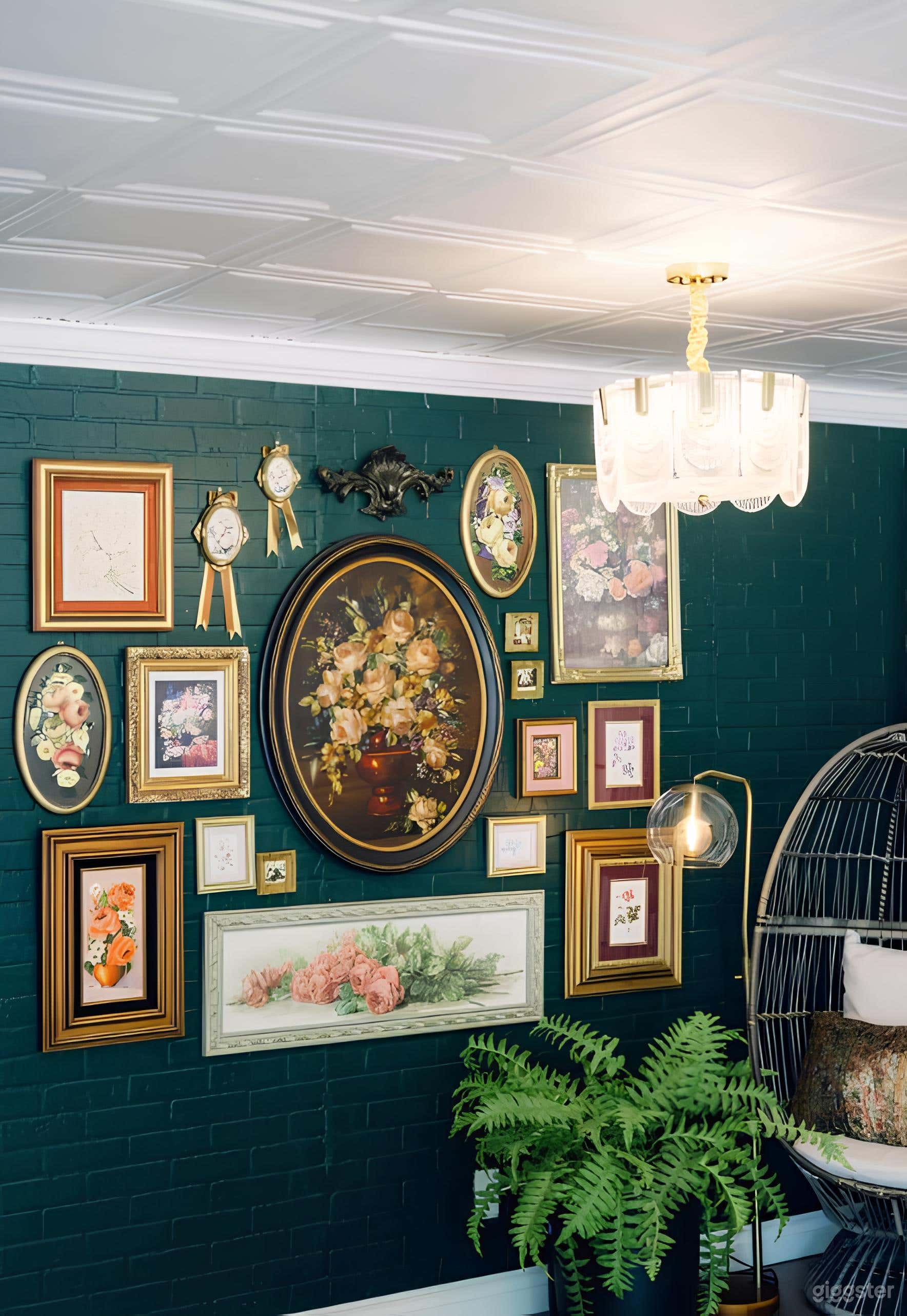 Charming Vintage-Inspired Lounge Photo 2