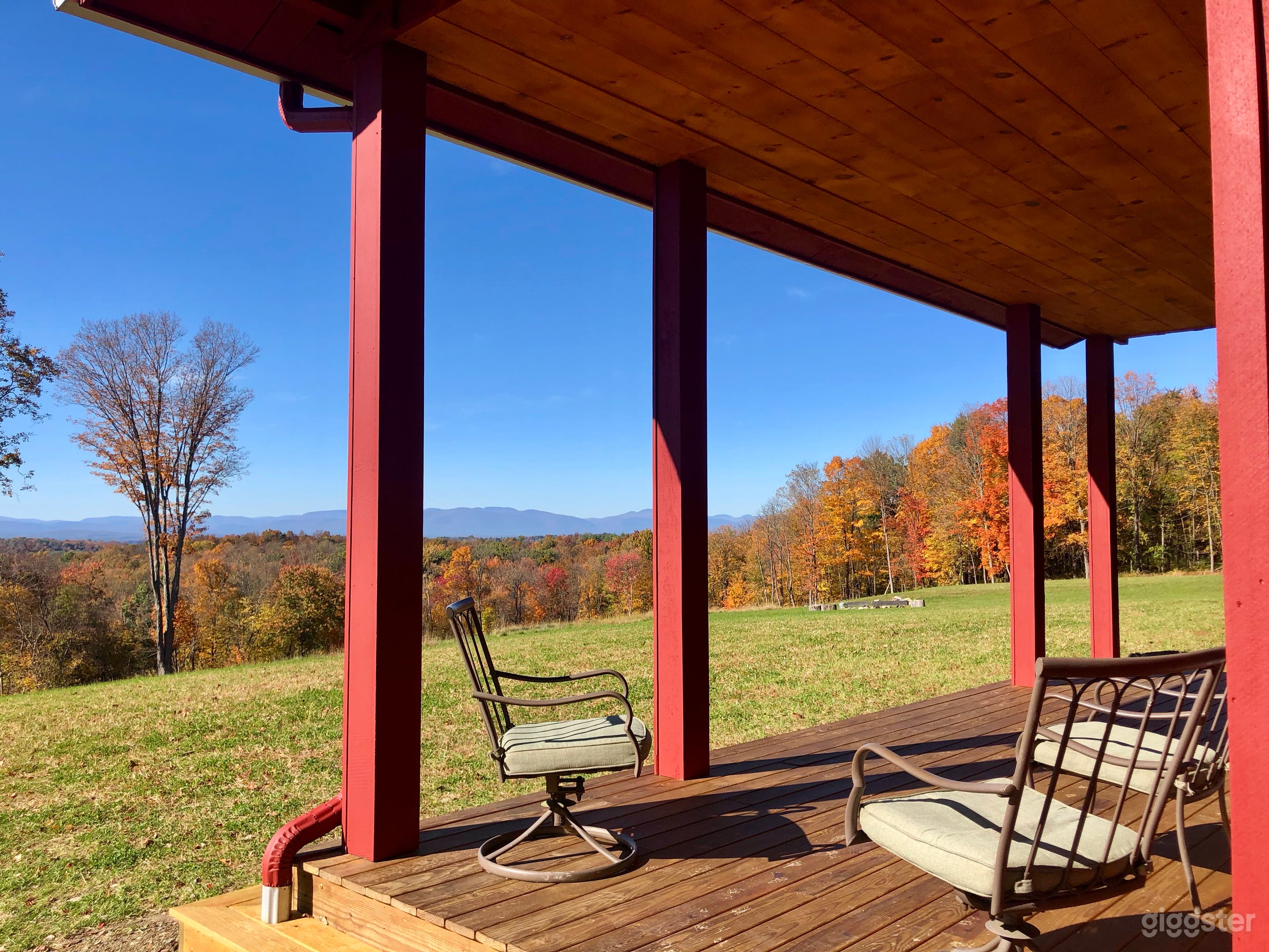 View from barn porch