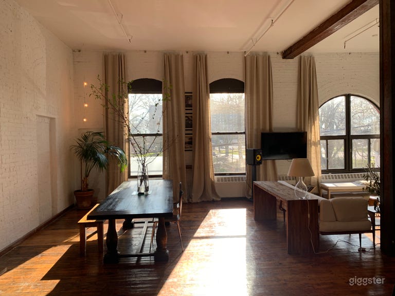  Arched windowed Loft in Brooklyn 