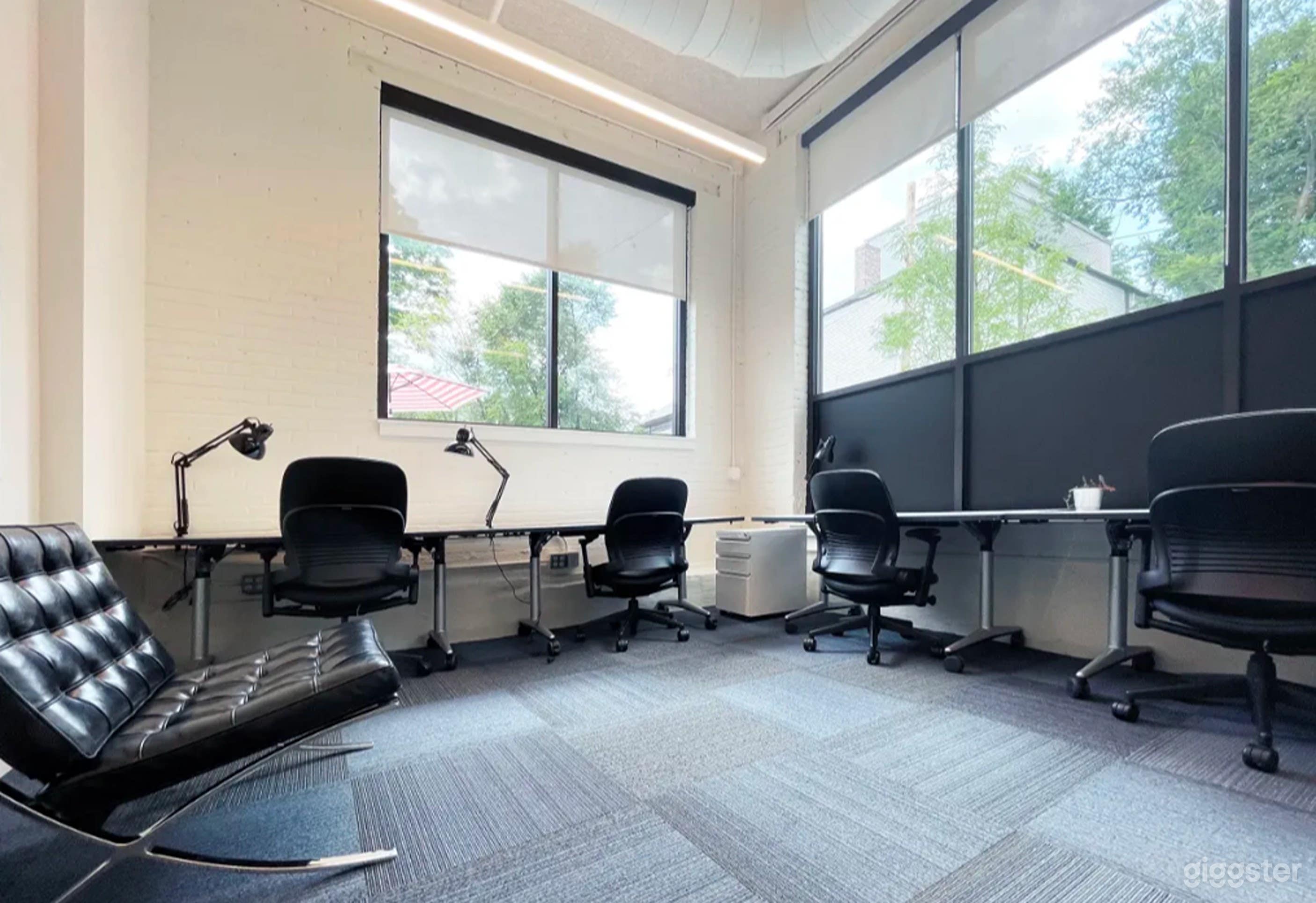 Dramatic Sun-Drenched Coworking Space Photo 1