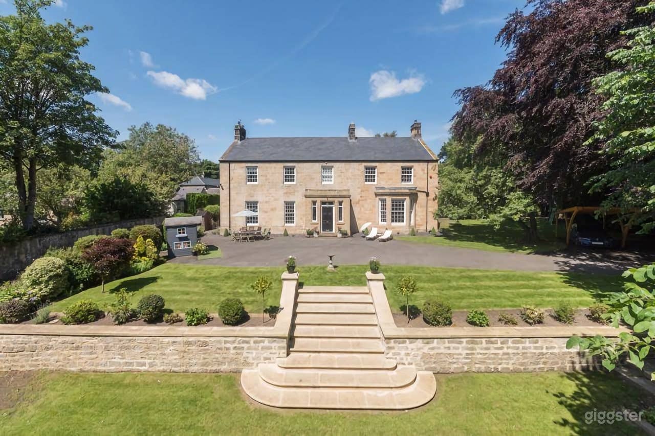 Throckley Hall principal Southern elevation