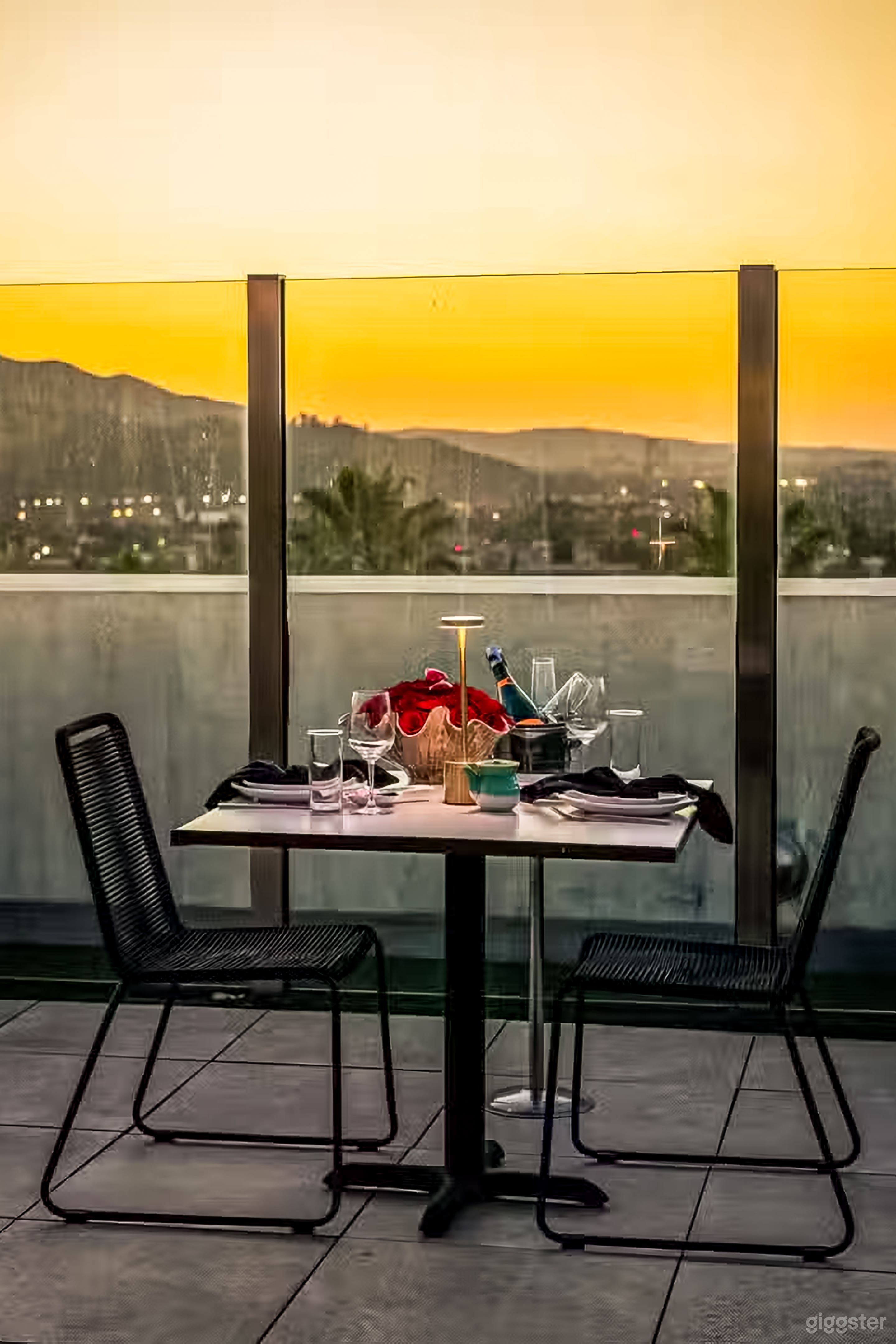 Luxury Skyline Rooftop Lounge with Panoramic City Views Photo 4