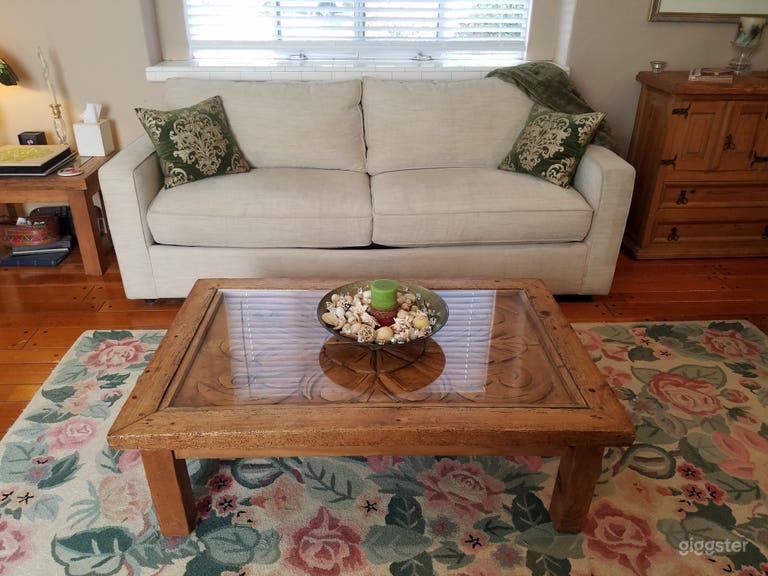  There is a sofa bed in the living room. 