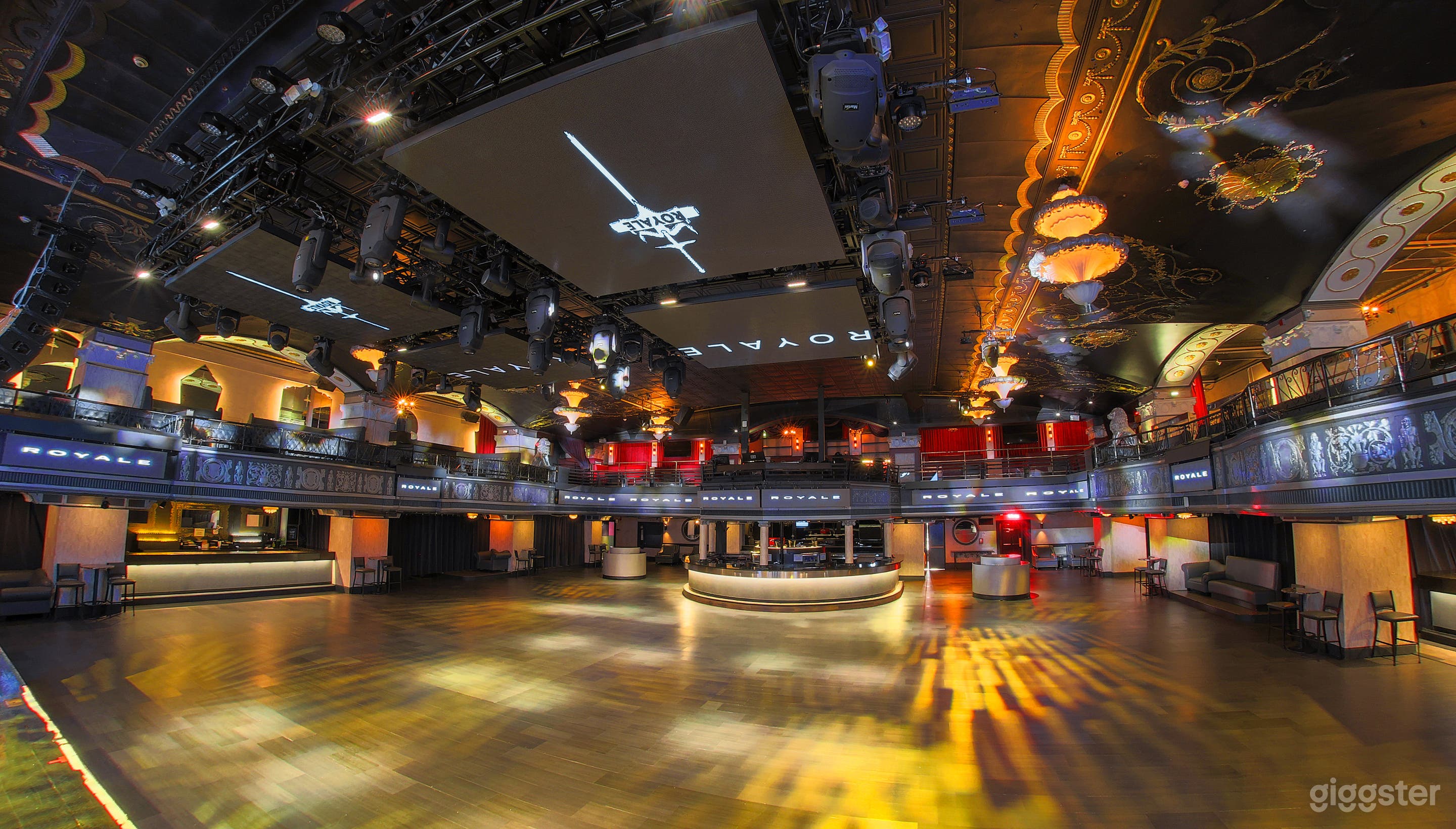 Classy Contemporary NightClub's Upstairs Balcony in Boston Photo 4