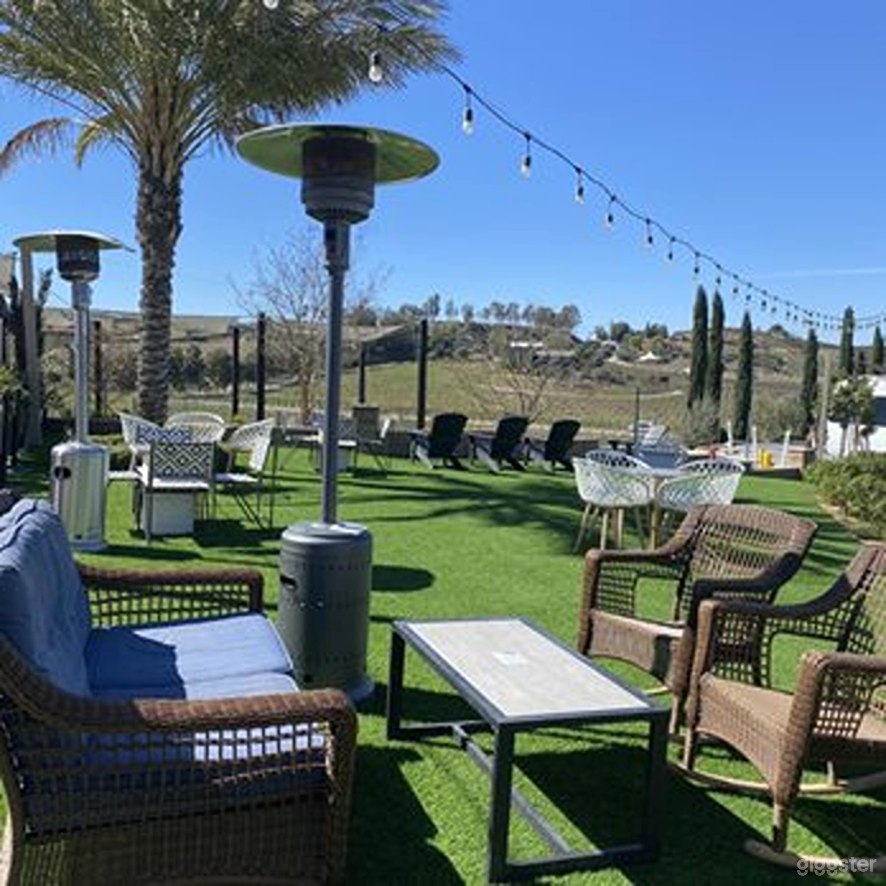 Outdoor Terrace in a 22-Acre Winery &amp; Vineyard  Photo 4