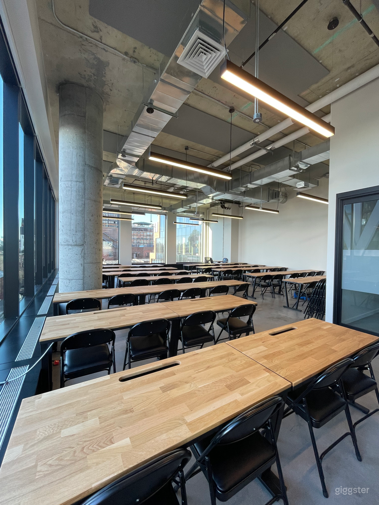  Comfortable theater style chairs are available for a 2 per desk orientation 