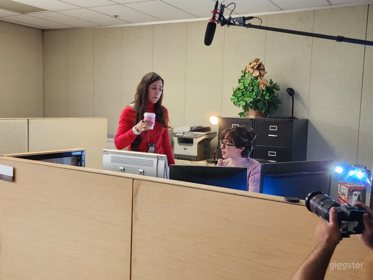  Office cubicles with lots of props  