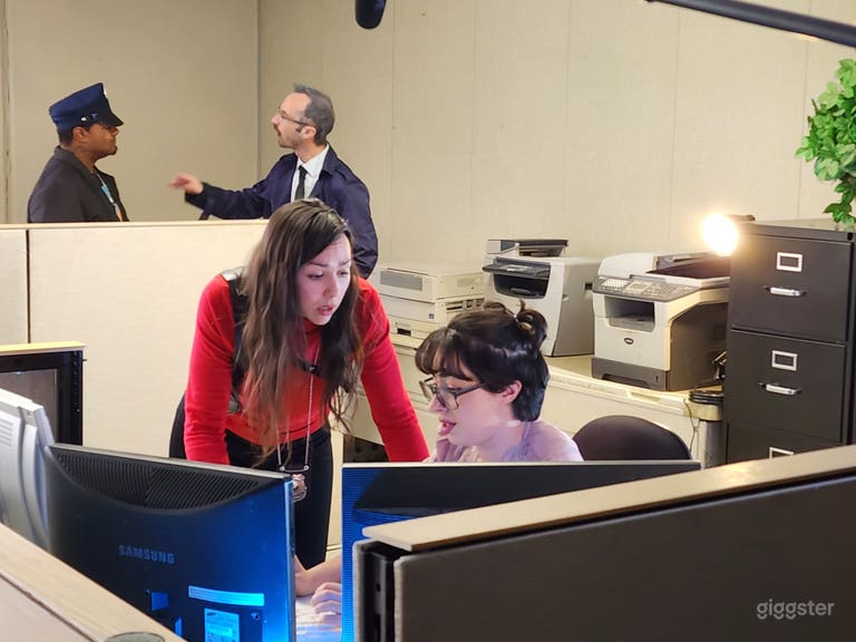  Office cubicles with lots of props  